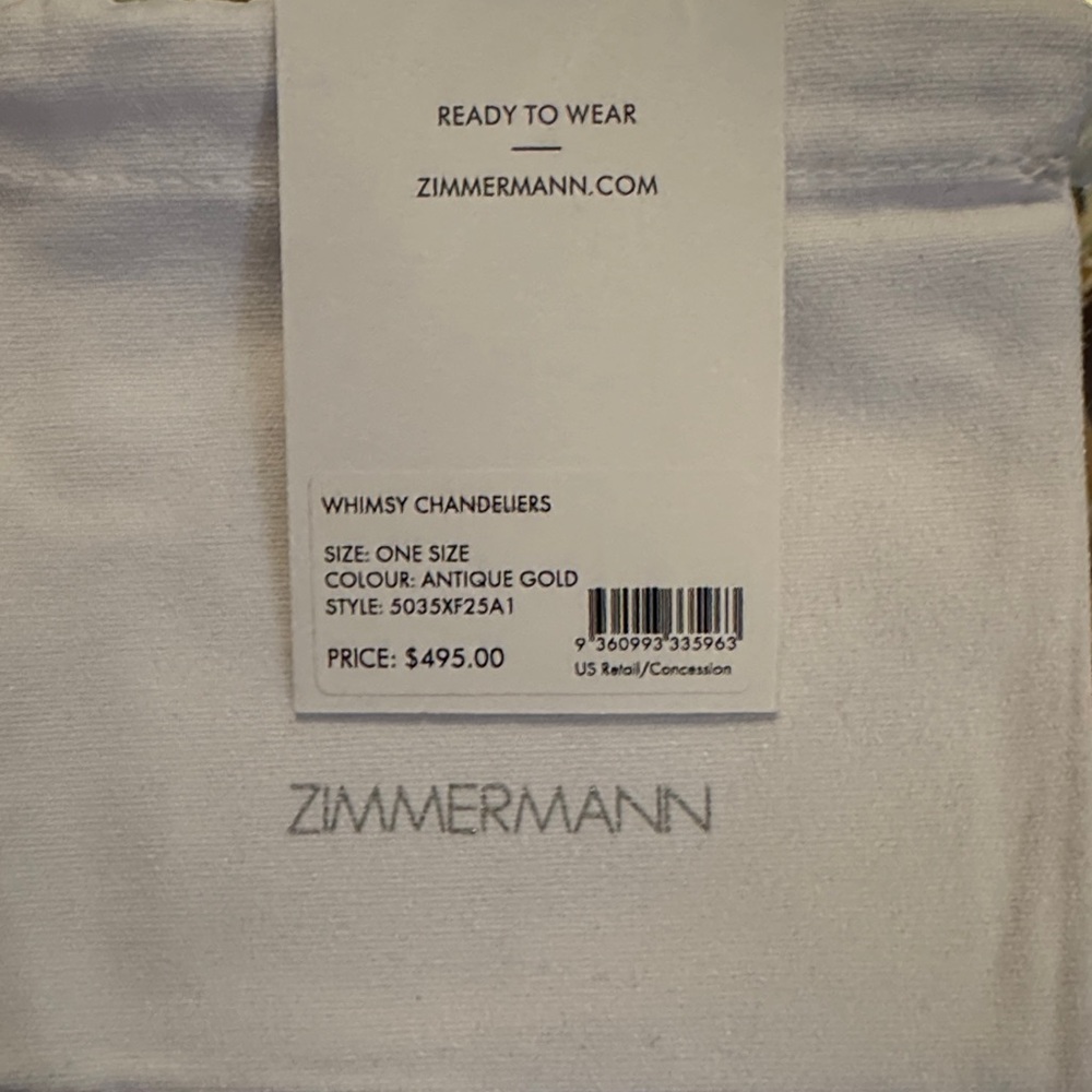 Zimmermann 14Kt. Gold plated Whimsy Tiered Earrings - Picture 7 of 7